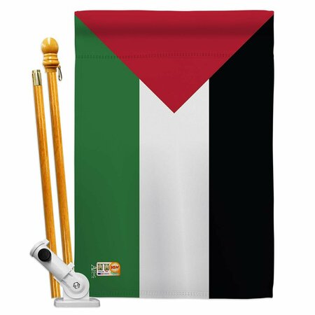 COSA 28 x 40 in. Palestine Flags of the World Nationality Impressions Vertical House Flag Set CO2158212